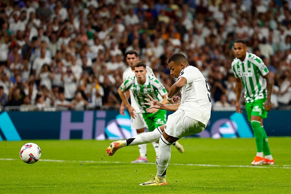 Real Madrid Vs Real Betis, La Liga: Kylian Mbappe Scores Two Goals To ...